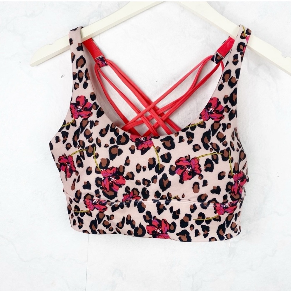 [Wildfox] NWT Floral Strappy Sports Bra